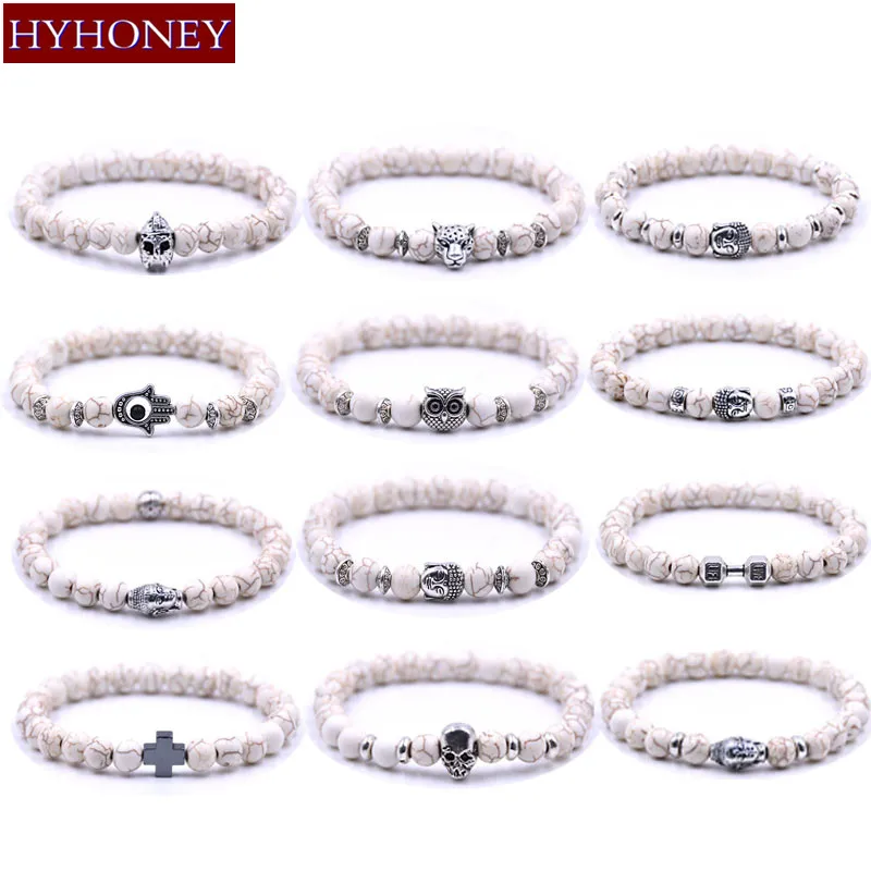 HYHONEY 8MM Ivory white Natural stone Bracelet Bracelet men Elastic rope charm Bracelets for women Pulseras mujer
HYHONEY 8MM Ivory white Natural stone Bracelet Bracelet men Elastic rope charm Bracelets for women Pulseras mujer