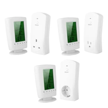 TS-2000 Programmable Wireless Thermostat Socket White LCD Home Intelligent Temperature Control Socket New Design
TS-2000 Programmable Wireless Thermostat Socket White LCD Home Intelligent Temperature Control Socket New Design