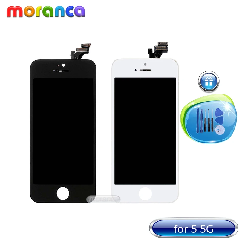 Grade AAA No Dead Pixel LCD for iPhone 5G LCD Display with Touch Screen Digitizer Assembly Black White Replacement + Tools
Grade AAA No Dead Pixel LCD for iPhone 5G LCD Display with Touch Screen Digitizer Assembly Black White Replacement + Tools