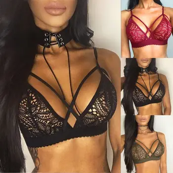 Sexy Women Floral Sheer Lace Lingerie Triangle Bralette Bra Crop Top Bustier Unpadded Mesh Lined
Sexy Women Floral Sheer Lace Lingerie Triangle Bralette Bra Crop Top Bustier Unpadded Mesh Lined