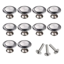 Myhomera 10Pcs 6Pcs Round Cabinet Knobs Stainless Steel Drawer Knob Kitchen Cupboard Silver Pull Handle Furniture Hardware Push
Myhomera 10Pcs 6Pcs Round Cabinet Knobs Stainless Steel Drawer Knob Kitchen Cupboard Silver Pull Handle Furniture Hardware Push