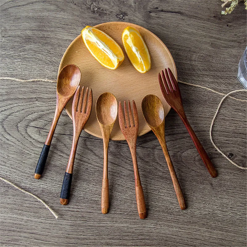 High Quality 6PCS Wood Fork Spoon set Western Dinnerware Set Dessert Fruit Serving Children Kids Tableware Bamboo Wooden spoon
High Quality 6PCS Wood Fork Spoon set Western Dinnerware Set Dessert Fruit Serving Children Kids Tableware Bamboo Wooden spoon