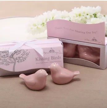 100pcs(50boxes) Love birds ceramic Salt and Pepper shaker Wedding Favors for Cheapest Wedding gift Free shipping High quality
100pcs(50boxes) Love birds ceramic Salt and Pepper shaker Wedding Favors for Cheapest Wedding gift Free shipping High quality