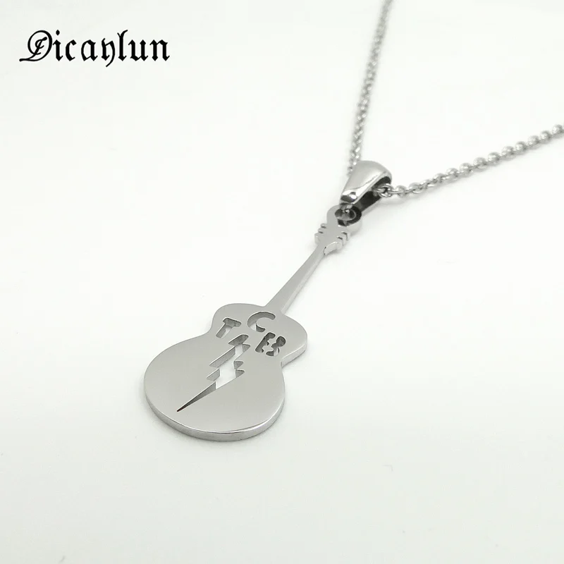 DICAYLUN Pendant Necklace Elvis Memorial Guitar With Lightning Letters TCB Stainless Steel Chain Collar Jewelry Accessories Gift
DICAYLUN Pendant Necklace Elvis Memorial Guitar With Lightning Letters TCB Stainless Steel Chain Collar Jewelry Accessories Gift