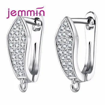 Top Quality Fine 925 Sterling Silver Jewelry Accessories Full Rhinestone DIY Hooks Earring Findings Earwire Components
Top Quality Fine 925 Sterling Silver Jewelry Accessories Full Rhinestone DIY Hooks Earring Findings Earwire Components