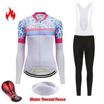 2020 Winter female thermal fleece cycling jersey set sports wear women's bicycle clothing kit bike clothes suit trekking uniform
2020 Winter female thermal fleece cycling jersey set sports wear women's bicycle clothing kit bike clothes suit trekking uniform