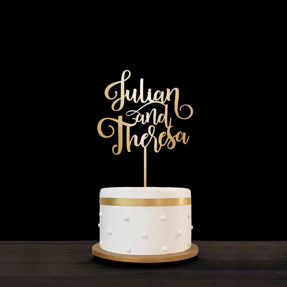 Customized Engagement Monogram Cake Topper Personalized Bride & Groon Name Cake Topper for Wedding Anniversary Party
Customized Engagement Monogram Cake Topper Personalized Bride & Groon Name Cake Topper for Wedding Anniversary Party