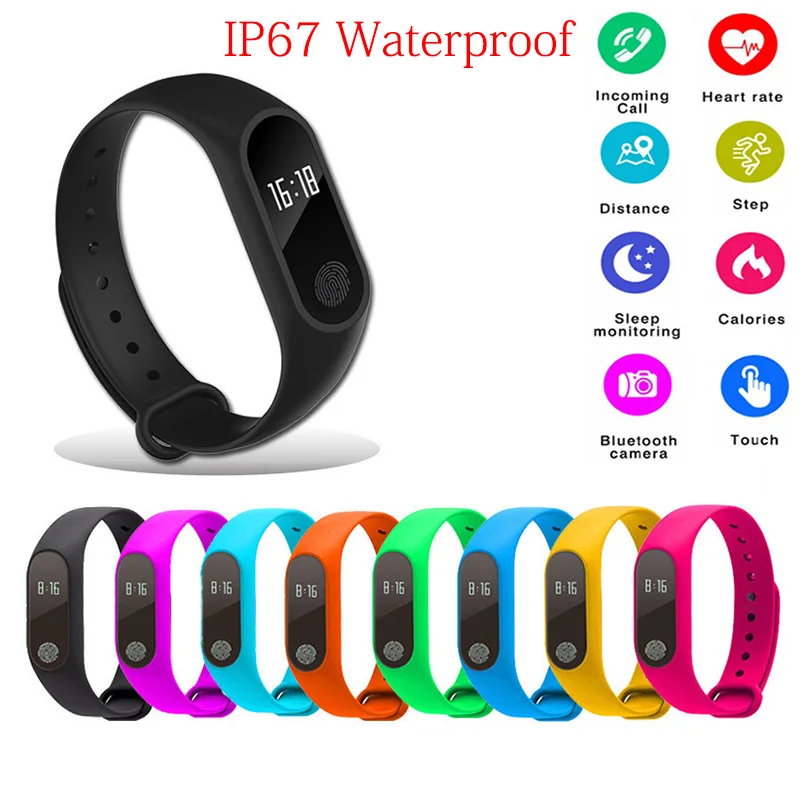 M2 Sports Pedometer IP67 Waterproof Smart Bracelet Bluetooth 4.0 Fitness Tracker Heart Rate Health Wristband Pedometer Aug17
M2 Sports Pedometer IP67 Waterproof Smart Bracelet Bluetooth 4.0 Fitness Tracker Heart Rate Health Wristband Pedometer Aug17