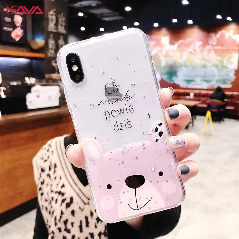 Cartoon Bear Transparent Soft Phone Case for Iphone 7 6 6s 8 plus X 10 XR XS MAX Silica gel Anti-falling lovely Back Cover coque
Cartoon Bear Transparent Soft Phone Case for Iphone 7 6 6s 8 plus X 10 XR XS MAX Silica gel Anti-falling lovely Back Cover coque