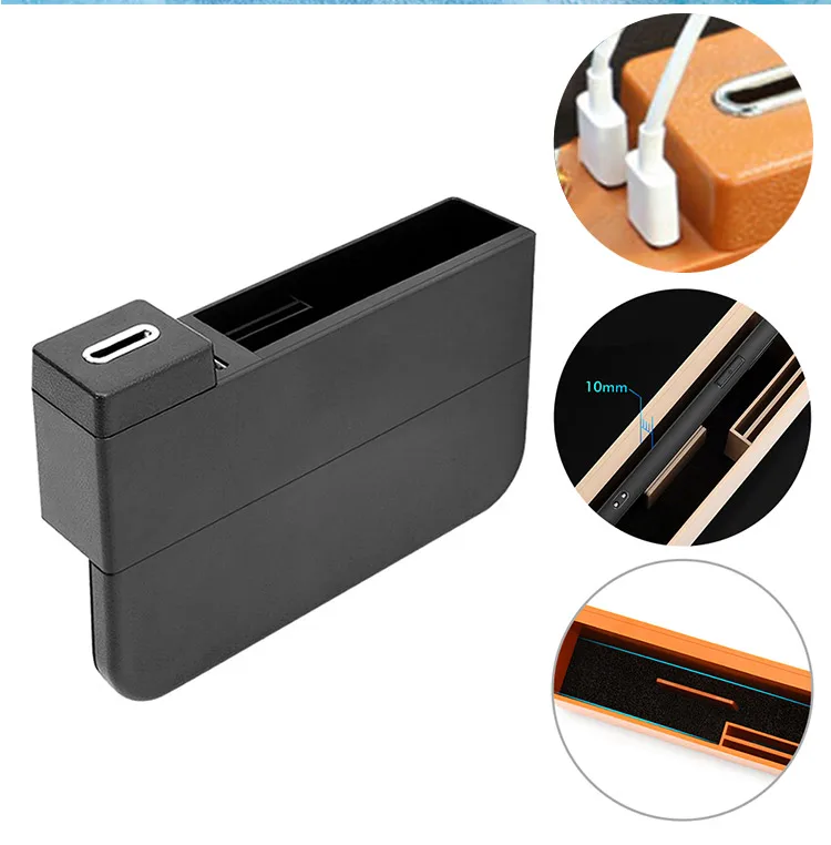 Multi-functional Car Seat Gap Storage Box 2 USB Wireless Charging For All Car to use
Multi-functional Car Seat Gap Storage Box 2 USB Wireless Charging For All Car to use