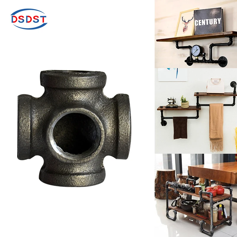 2Pcs/Lot G3/4" DN20 Side Outlet Crossed Female 90 BS Thread Hardware Pipe Fittings Black Malleable iron Industrial Wall Mounted
2Pcs/Lot G3/4" DN20 Side Outlet Crossed Female 90 BS Thread Hardware Pipe Fittings Black Malleable iron Industrial Wall Mounted
