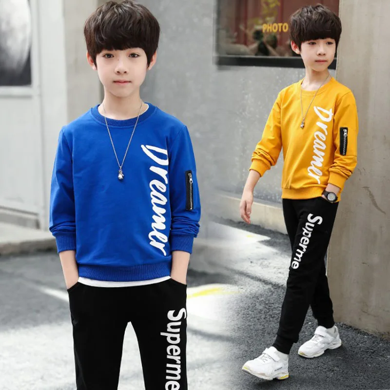 Children Clothing 2019 Autumn Winter Boys Clothes Set T-shirt+Pants Outfit Kids Costume Suit For Boys Clothing Sets 8 10 12 Year
Children Clothing 2019 Autumn Winter Boys Clothes Set T-shirt+Pants Outfit Kids Costume Suit For Boys Clothing Sets 8 10 12 Year