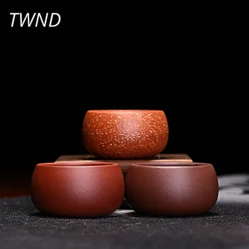 3 Pieces yixing tea cups chinese kung fu mugs ore purple clay 55CC Chinese zisha sand simple drinkware 12.4
3 Pieces yixing tea cups chinese kung fu mugs ore purple clay 55CC Chinese zisha sand simple drinkware 12.4