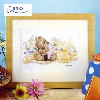 Fishxx Cross Stitch Kit European magazine Crazy101-5 love reading the bear cartoon picture children's house painting
Fishxx Cross Stitch Kit European magazine Crazy101-5 love reading the bear cartoon picture children's house painting