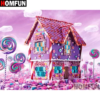 HOMFUN "Candy house scenery" Diy Diamond Painting 5D Full Square Round Resin Drill Picture Diamond Rhinestone Embroidery A16897
HOMFUN "Candy house scenery" Diy Diamond Painting 5D Full Square Round Resin Drill Picture Diamond Rhinestone Embroidery A16897