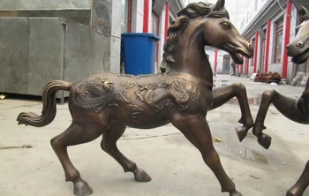 22"Chinese Folk Bronze Copper Fengshui Dragon & phenix Lucky Horse Statue Pair
22"Chinese Folk Bronze Copper Fengshui Dragon & phenix Lucky Horse Statue Pair