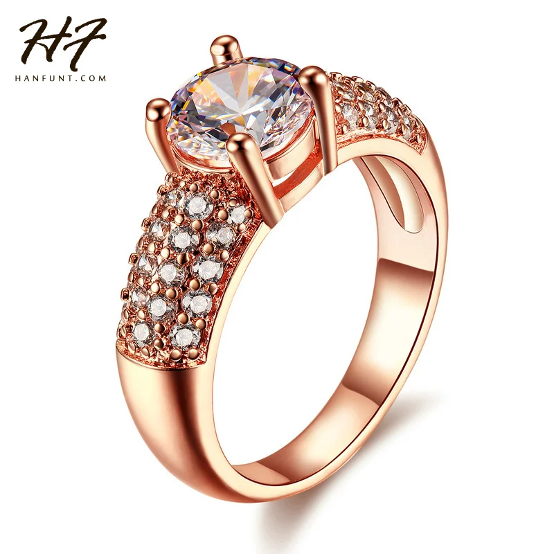 CZ Crystal Engagement Wedding Finger Rings for Women Rose Gold Color Fashion Brand Rhinestone Jewelry For Women R105 R070
CZ Crystal Engagement Wedding Finger Rings for Women Rose Gold Color Fashion Brand Rhinestone Jewelry For Women R105 R070