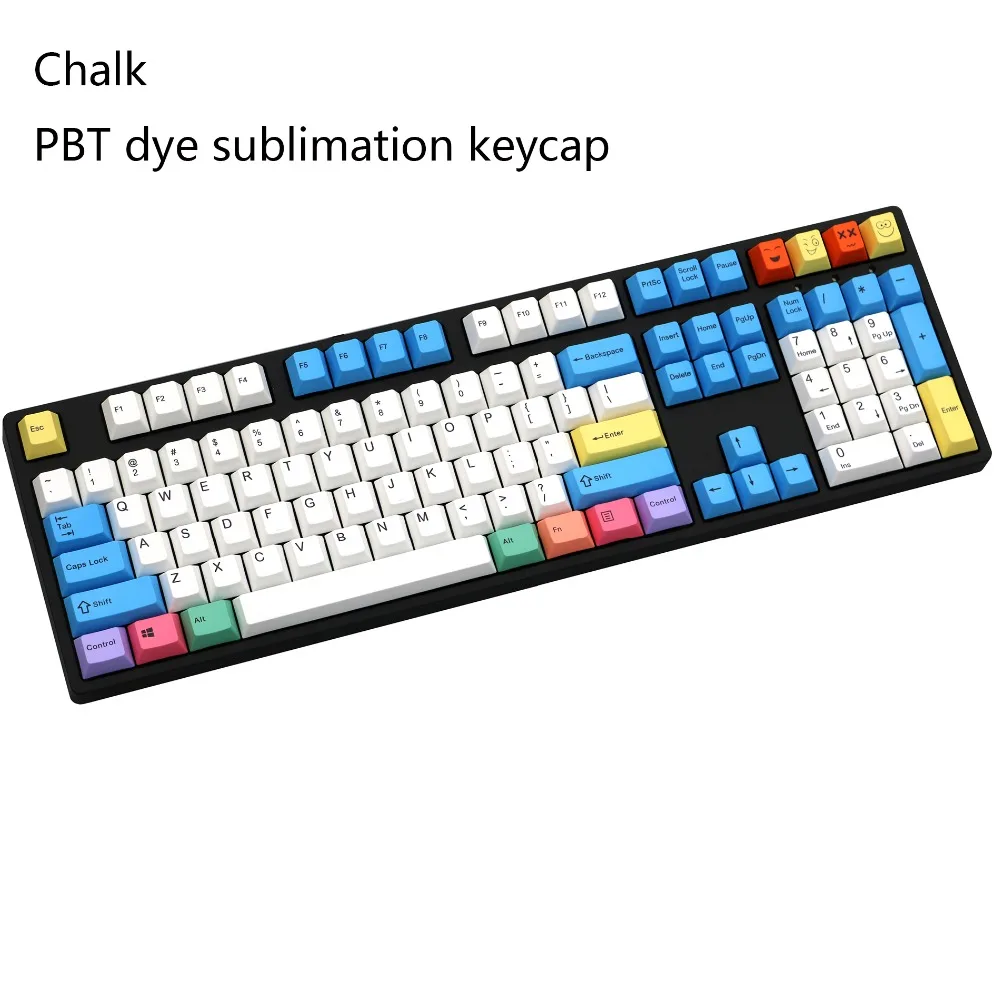 Coloured Chalk 108/138 Keys Mechanical Keyboard PBT keycaps Cherry Profile ANSI Layout Just the keycap is not the keyboard
Coloured Chalk 108/138 Keys Mechanical Keyboard PBT keycaps Cherry Profile ANSI Layout Just the keycap is not the keyboard