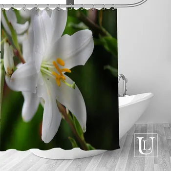 Custom lily Curtain Fabric Modern Shower Curtain bathroom beautiful Curtains Bath decor Polyester Cloth Waterproof
Custom lily Curtain Fabric Modern Shower Curtain bathroom beautiful Curtains Bath decor Polyester Cloth Waterproof