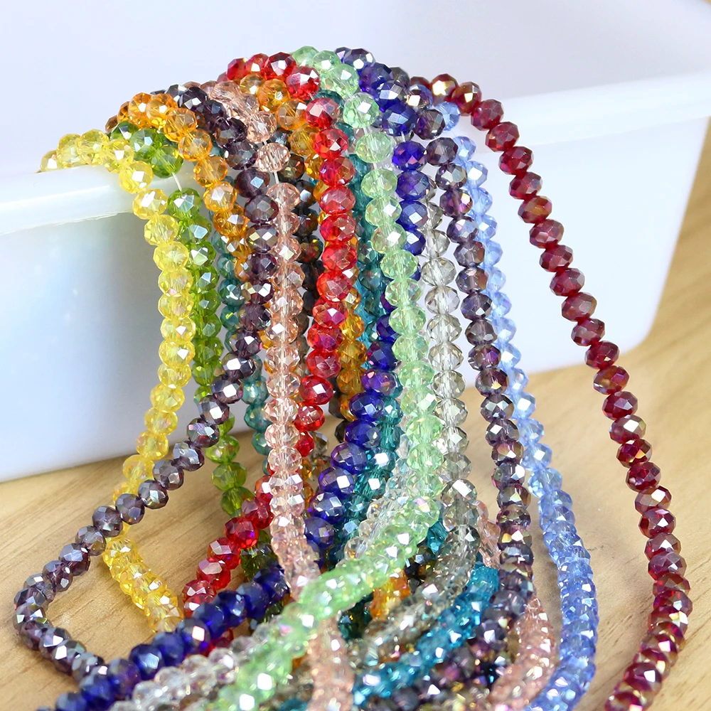 ZHUBI China Jewelry 70PCS/LOT Crystal Glass Faceted Loose Beads AB 8MM Czech Rondelle Beaded Diy For Making Beadswork Wholesale
ZHUBI China Jewelry 70PCS/LOT Crystal Glass Faceted Loose Beads AB 8MM Czech Rondelle Beaded Diy For Making Beadswork Wholesale