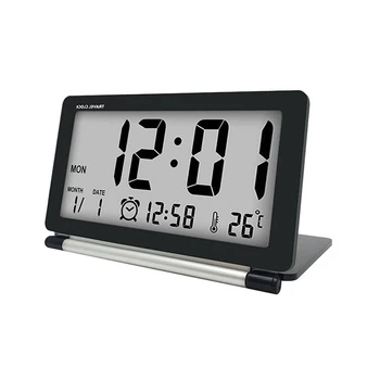 LED Digital Alarm Clock Travel Multifunction LCD Screen Digital Table Clock with Thermometer Folding Electronic Travel Clock
LED Digital Alarm Clock Travel Multifunction LCD Screen Digital Table Clock with Thermometer Folding Electronic Travel Clock