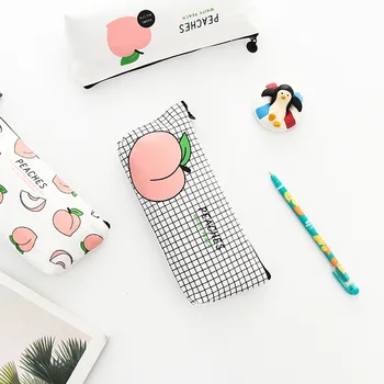 Cute Fruit Pencil Case Etui Peach Pencil Cases Canvas Bags Pen Box For Pencils Korean Stationery School Supplies
Cute Fruit Pencil Case Etui Peach Pencil Cases Canvas Bags Pen Box For Pencils Korean Stationery School Supplies