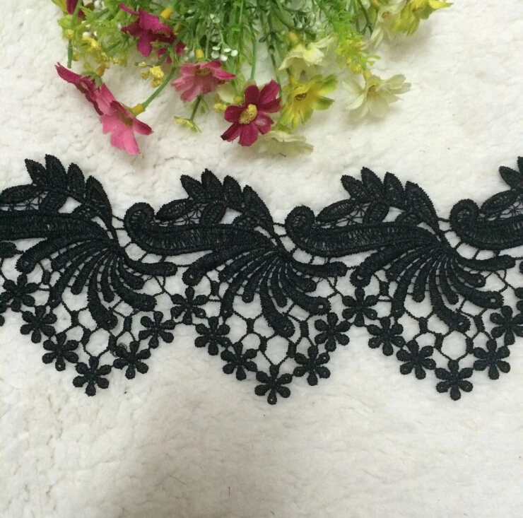 13Yards Polyester Lace Trim Black White Ribbon Patch Applique Embroidered Sewing Craft 11cm
13Yards Polyester Lace Trim Black White Ribbon Patch Applique Embroidered Sewing Craft 11cm