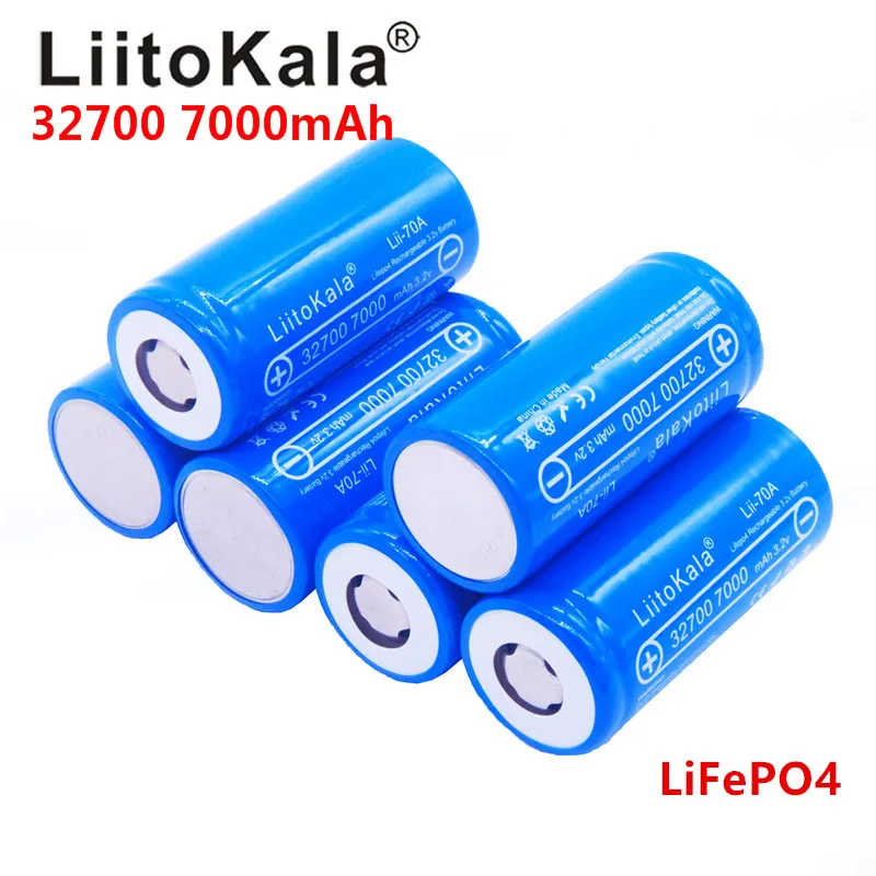 2019 new Lii-70A LiitoKala 3.2 V 32700 6500 mah 7000 mAh battery LiFePO4 35A 55A High Power Maximum Continuous Discharge Battery
2019 new Lii-70A LiitoKala 3.2 V 32700 6500 mah 7000 mAh battery LiFePO4 35A 55A High Power Maximum Continuous Discharge Battery