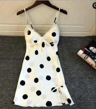 Dot Sexy Womens Lingerie Satin Babydoll Sleeveless Nightdress Nightgown Sleepwear Outfiits
Dot Sexy Womens Lingerie Satin Babydoll Sleeveless Nightdress Nightgown Sleepwear Outfiits