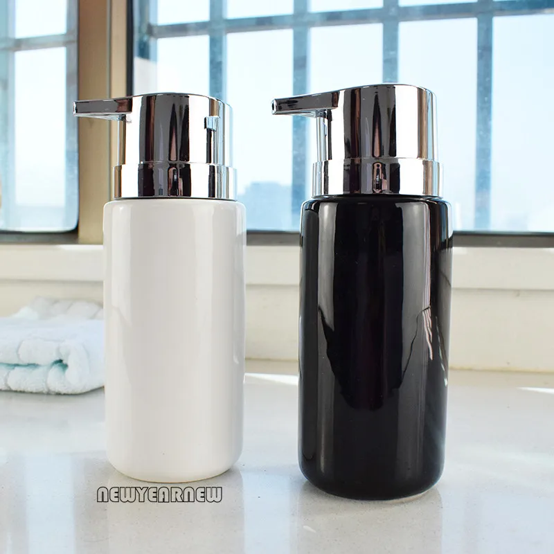 NEWYEARNE 300ML Latex Bottle Ceramic Washing Liquid Bottle Hotel Soap Dispenser Emulsion Bottle Bathroom set Accessories Gift
NEWYEARNE 300ML Latex Bottle Ceramic Washing Liquid Bottle Hotel Soap Dispenser Emulsion Bottle Bathroom set Accessories Gift