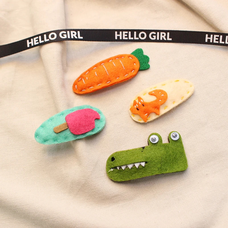 Cute cartoon bangs clip Ice Cream felt hairpin BB clip Japan Korea Harajuku hairpin clip soft sister hair accessories kids
Cute cartoon bangs clip Ice Cream felt hairpin BB clip Japan Korea Harajuku hairpin clip soft sister hair accessories kids
