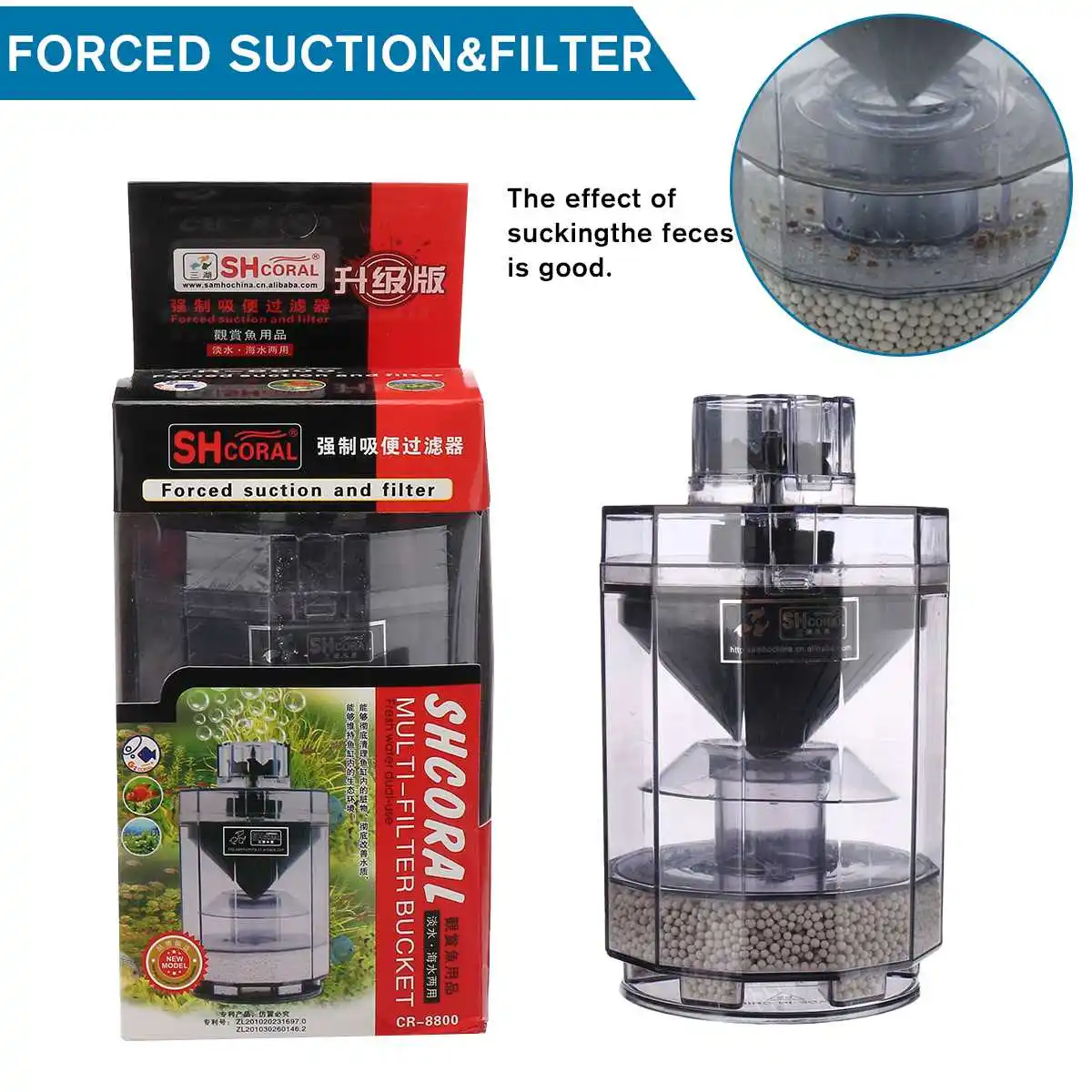 NEW Aquarium Filter Multi-functional Aquarium Filter Bucket Round Shape Fish Tank Automatic Suction Cleaner
NEW Aquarium Filter Multi-functional Aquarium Filter Bucket Round Shape Fish Tank Automatic Suction Cleaner