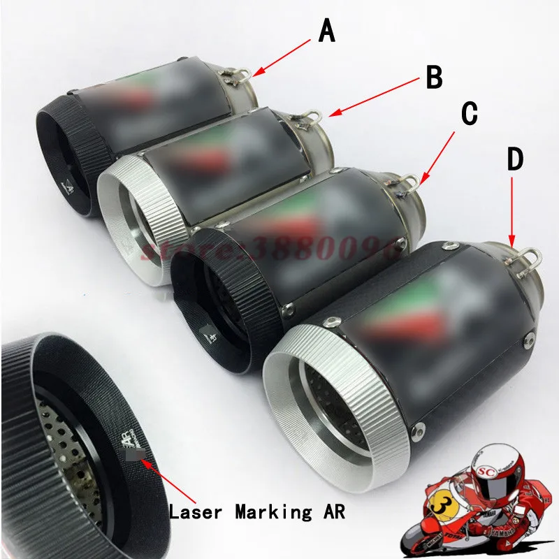 36-51mm 160mm Length Modified Universal Motorcycle Exhaust Motorbike Muffler Pipe S1000RR Z800 CBR1000RR ZX-10R R6 DB Killer CNC
36-51mm 160mm Length Modified Universal Motorcycle Exhaust Motorbike Muffler Pipe S1000RR Z800 CBR1000RR ZX-10R R6 DB Killer CNC