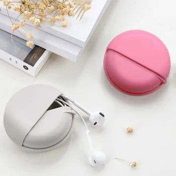 Household Round Slide Push-pull Type Headphone Data Cable Storage Bag Slider Push-pull Design For eEasy Removal New
Household Round Slide Push-pull Type Headphone Data Cable Storage Bag Slider Push-pull Design For eEasy Removal New