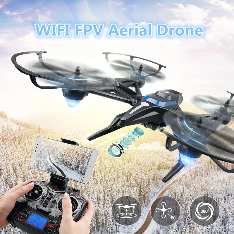 Professional RC quadcopter JJRC-H50 2.4G 4-Axis attitude hold headless mode 5.8G FPV WIFI FPV RC Drone With 720P Camera VS CX-23
Professional RC quadcopter JJRC-H50 2.4G 4-Axis attitude hold headless mode 5.8G FPV WIFI FPV RC Drone With 720P Camera VS CX-23