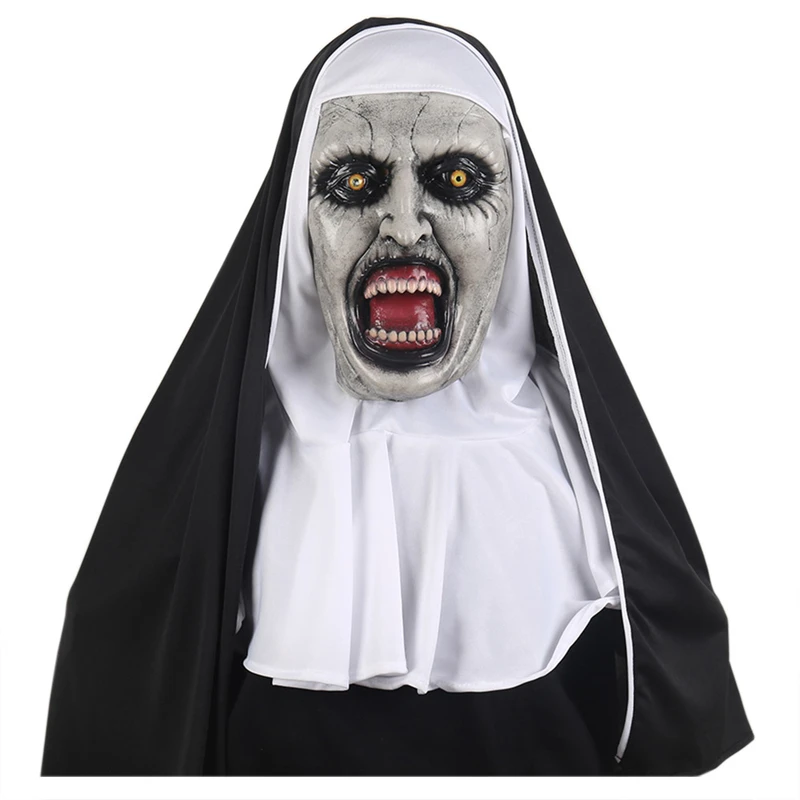 Sacry Nun Mask Town Halloween Fancy Dress for Women,Horror Nun Costume Zombie Outfit Female with Veil Black Plus Size Deadpiece
Sacry Nun Mask Town Halloween Fancy Dress for Women,Horror Nun Costume Zombie Outfit Female with Veil Black Plus Size Deadpiece