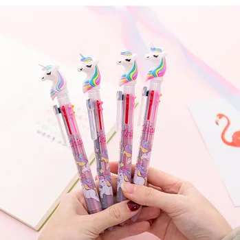 40pcs kawaii pen 6 colors in 1 horse multi-color ballpoint pen for students office supplies pens girls gift korean stationery
40pcs kawaii pen 6 colors in 1 horse multi-color ballpoint pen for students office supplies pens girls gift korean stationery
