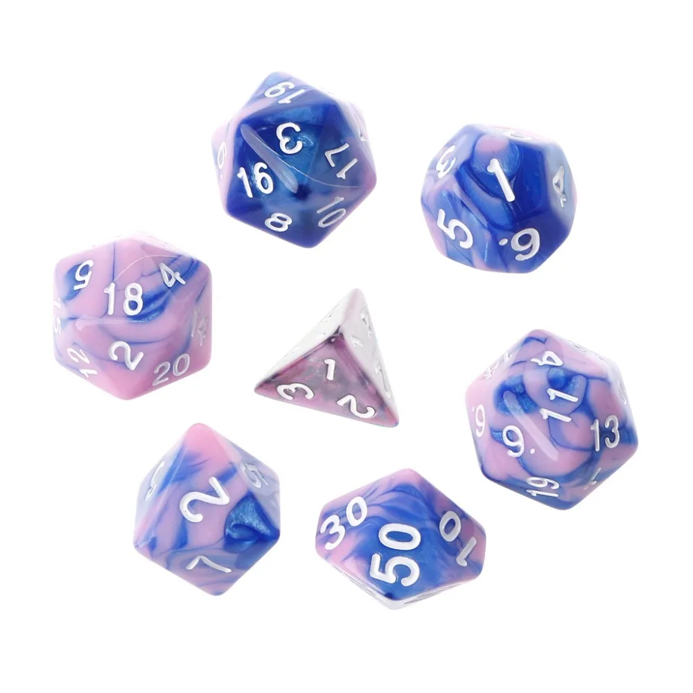 7 шт./компл. акриловые многогранные кости для настольных игр TRPG Dungeons And Dragons | Спорт