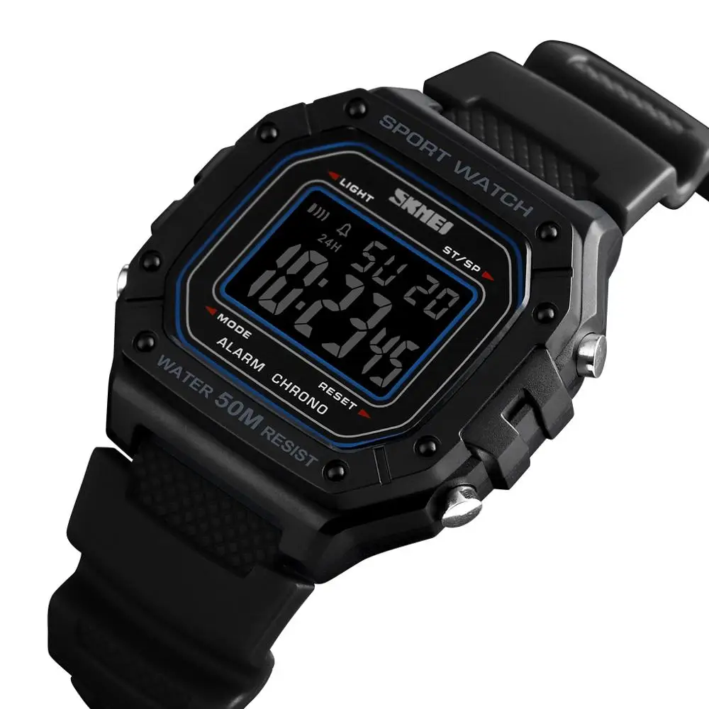 Men's Wrists Watch Sport Digital Watches 5Bar Waterproof Alarm Clock Fashion Military Men Digital Watch montre homme skmei 1496
Men's Wrists Watch Sport Digital Watches 5Bar Waterproof Alarm Clock Fashion Military Men Digital Watch montre homme skmei 1496
