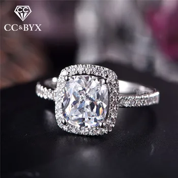 CC Wedding Rings For Women S925 Silver Cubic Zirconia Rectangle White Stone Bridal Engagement Ring Bijoux Femme CC595
CC Wedding Rings For Women S925 Silver Cubic Zirconia Rectangle White Stone Bridal Engagement Ring Bijoux Femme CC595