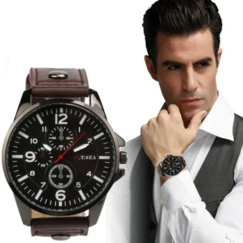 Men's Watch Sports Quartz Luxury Leather Watch Man new arrival in men wrist watches mens watches Reloj Hombre 2019
Men's Watch Sports Quartz Luxury Leather Watch Man new arrival in men wrist watches mens watches Reloj Hombre 2019
