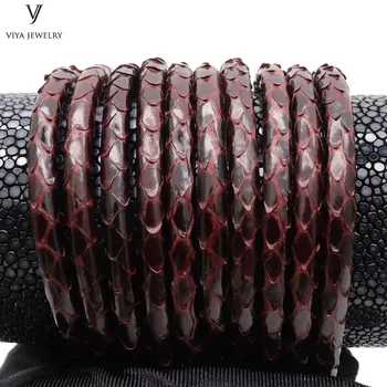 Customize Size High End Dark Brown Python Cords Leather Rope 5mm Genuine Python Leather Cords For Jewelry Bracelet
Customize Size High End Dark Brown Python Cords Leather Rope 5mm Genuine Python Leather Cords For Jewelry Bracelet