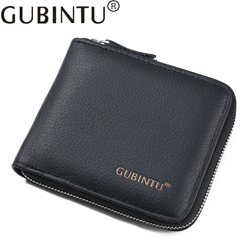 Genuine Leather For Men Wallet Male Zipper Coin Purse Bag Card Holder Money Cuzdan Vallet Walet Small Kashelek Partmone Portmann | Багаж и