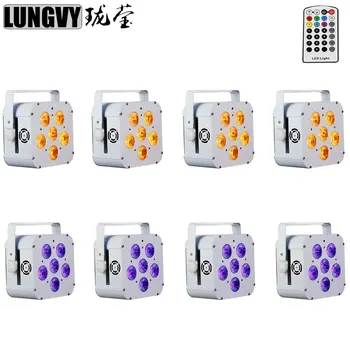 Free Shipping 8pcs/Lot White Shell 6x18w 6in1 Battery Powered Wireless DMX Led Par Light LED Par can Light
Free Shipping 8pcs/Lot White Shell 6x18w 6in1 Battery Powered Wireless DMX Led Par Light LED Par can Light