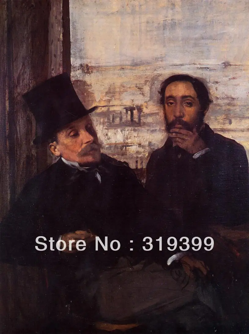 Oil Painting Reproduction on Linen Canvas,Self Portrait with Evariste de Valernes by edgar degas,Free DHL Shipping,100% handmade
Oil Painting Reproduction on Linen Canvas,Self Portrait with Evariste de Valernes by edgar degas,Free DHL Shipping,100% handmade