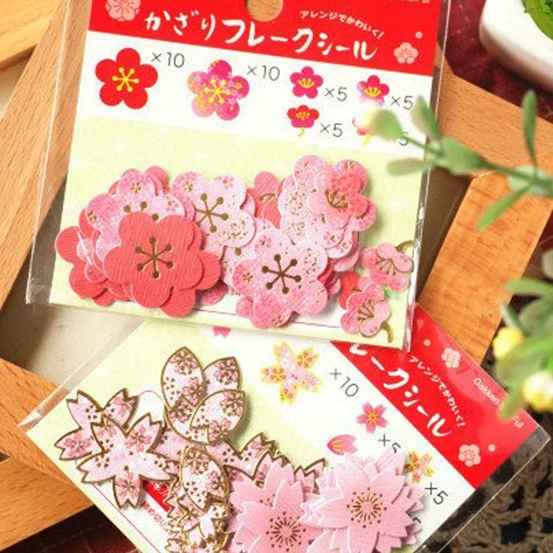 40 pcs/lot gilding sakura flower mini paper sticker bag DIY diary planner decoration sticker album scrapbooking stationery
40 pcs/lot gilding sakura flower mini paper sticker bag DIY diary planner decoration sticker album scrapbooking stationery