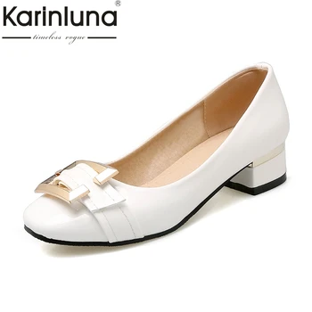 Karinluna Large Size 32-48 Customized Slip On Buckle Women Shoes Pumps Chunky Low Heels Square Toe Red Pumps Shoes Woman
Karinluna Large Size 32-48 Customized Slip On Buckle Women Shoes Pumps Chunky Low Heels Square Toe Red Pumps Shoes Woman