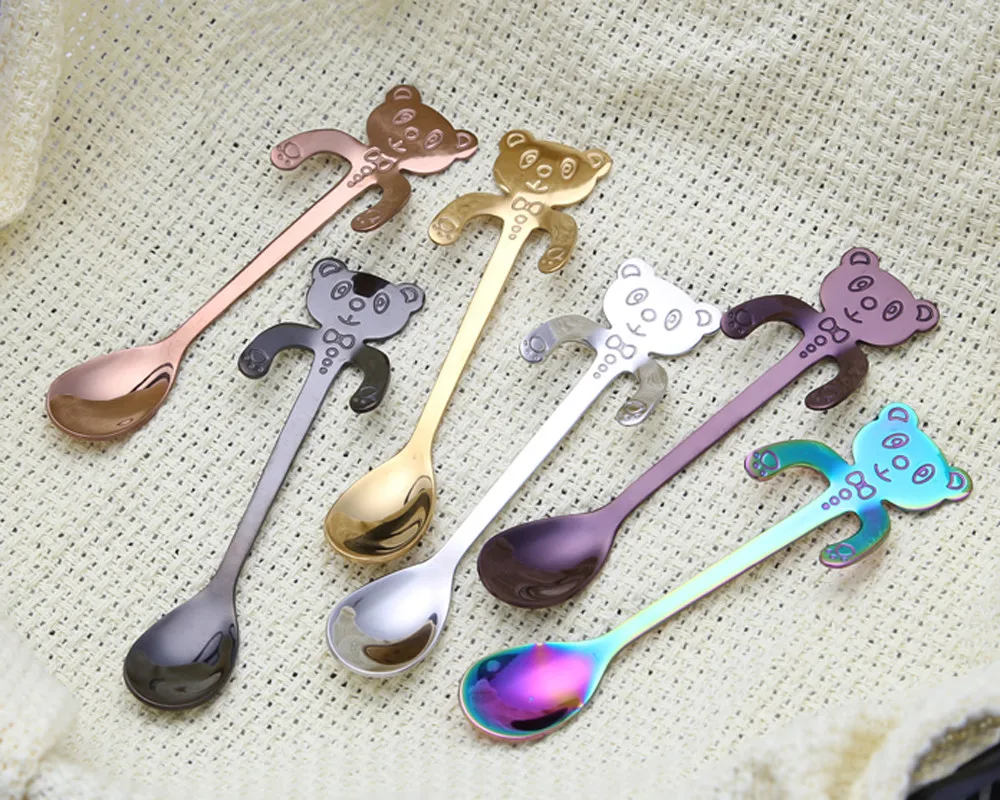 Coffee Tea Spoon Stainless Steel Cute Bear Hanging Soup Sugar Dessert Spoon Reusable Handle Scoop Tableware Kitchen Gadget 10
Coffee Tea Spoon Stainless Steel Cute Bear Hanging Soup Sugar Dessert Spoon Reusable Handle Scoop Tableware Kitchen Gadget 10