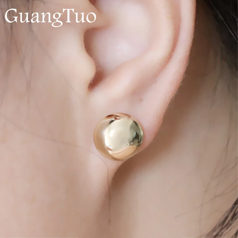EK2077 Cheap Jewelry Simple Half Round Metal Ball Stud Earring Women Minimalist Punk Brincos Cute Geometric Pendientes Girl Gift
EK2077 Cheap Jewelry Simple Half Round Metal Ball Stud Earring Women Minimalist Punk Brincos Cute Geometric Pendientes Girl Gift