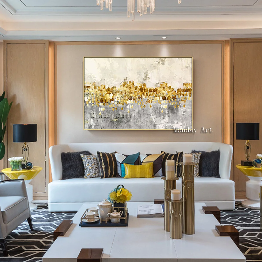 Canvas painting hand painted gold art abstract acrylic oil painting quadro cuadros decoracion Wall art Pictures for living room
Canvas painting hand painted gold art abstract acrylic oil painting quadro cuadros decoracion Wall art Pictures for living room
